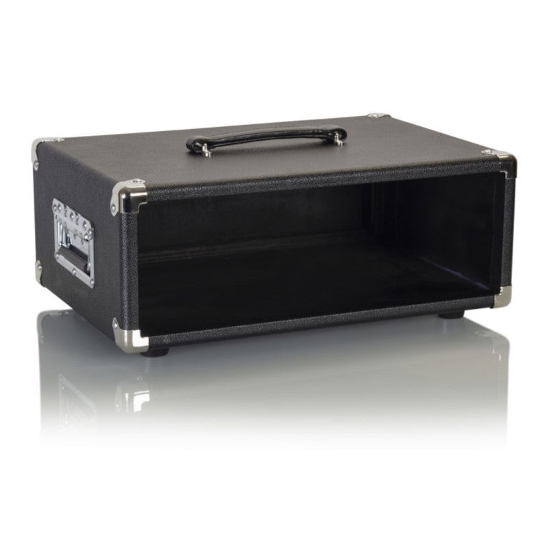 Gator Cases GR-RETRORACK-3BK Retro Rack Vintage Amp Vibe Rack Case 3U Black
