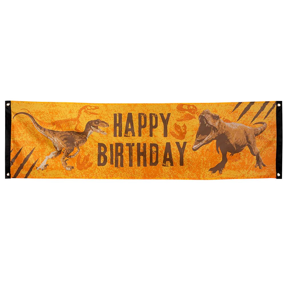 Dinosaurus Banner Happy Birthday