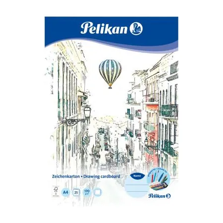 Pelikan Zeichenkarton A4 Motiv Stadtaussicht 25 Blatt