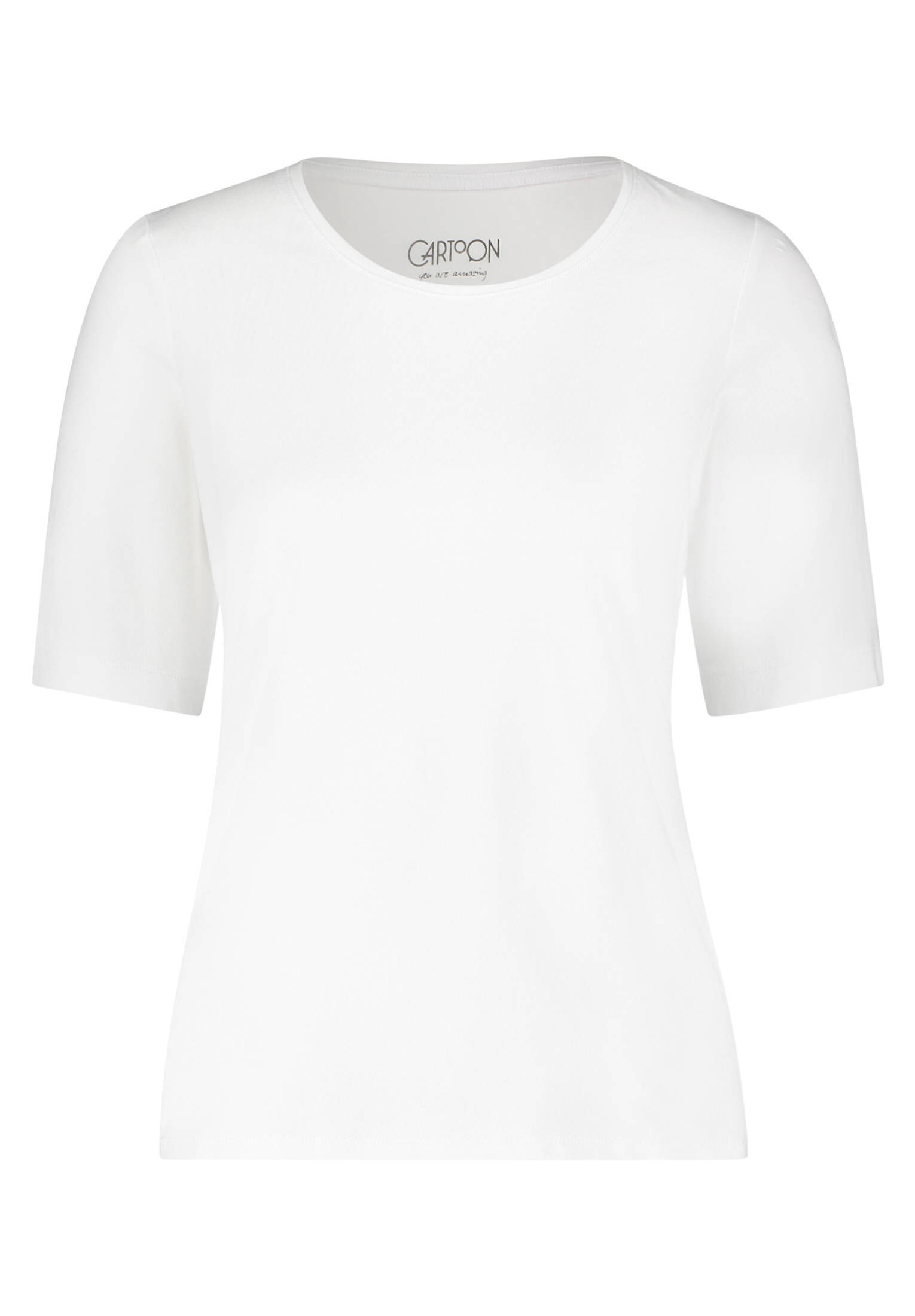Cartoon| Damen Basic Shirt mit Rundhalsausschnitt