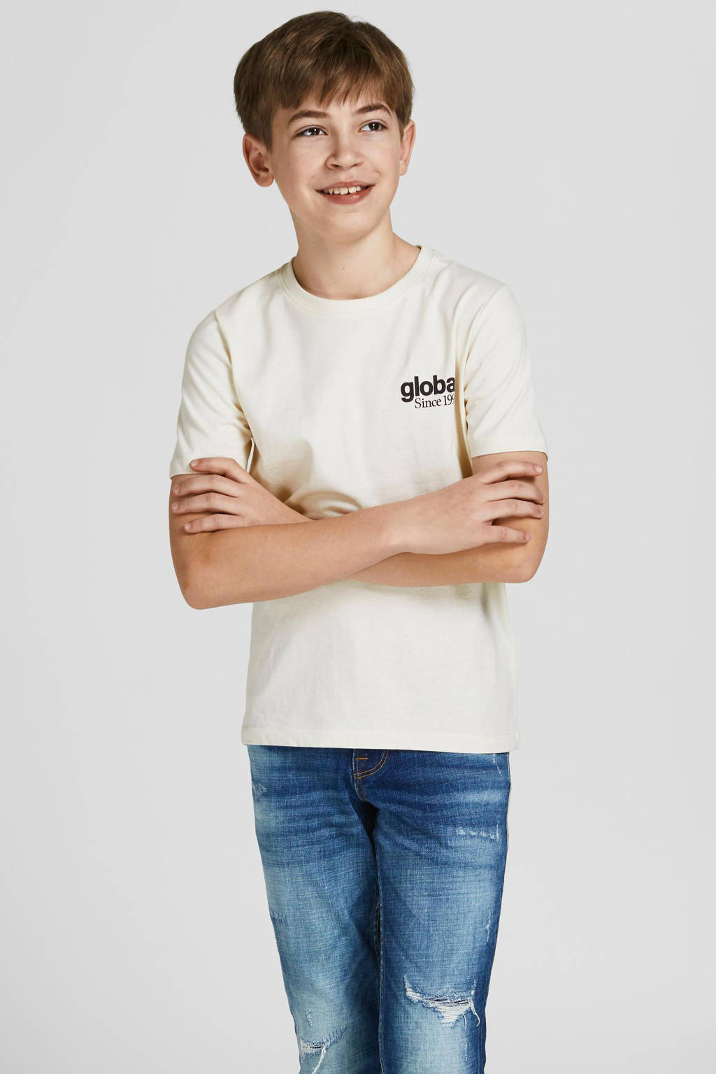 JACK & JONES T-shirt JORWORLDWIDE wit