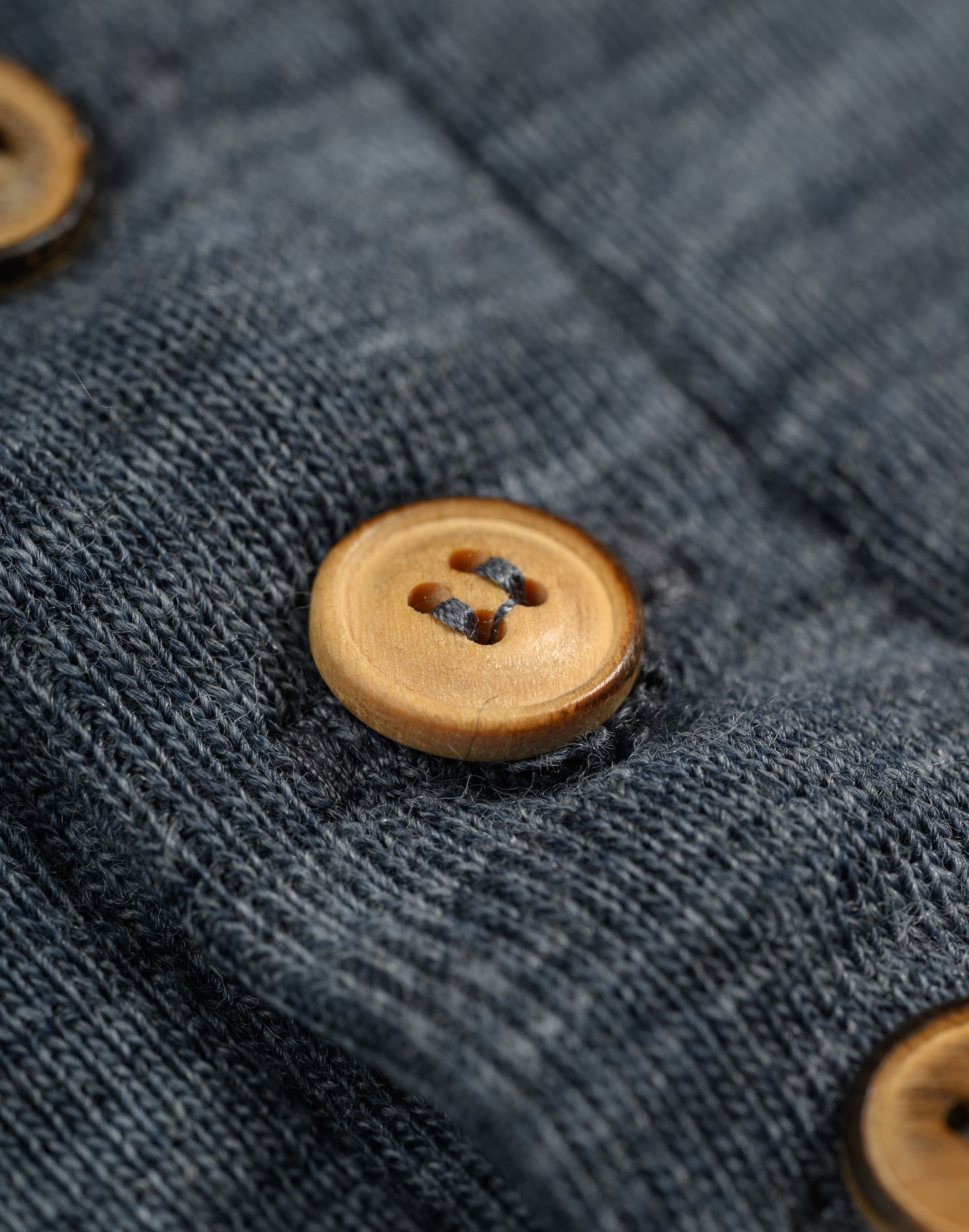 Shirt met knopen van merinowol voor kinderen