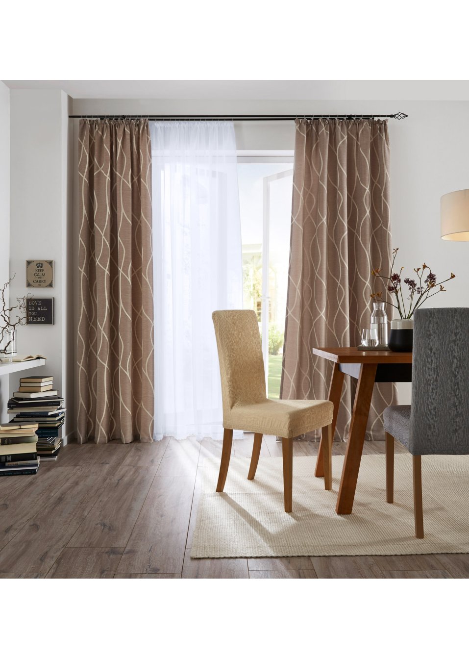 Rideau jacquard (1 pce)