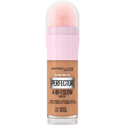 Maybelline Instant Perfector 4-in-1 Glow Makeup Foundation, 02 Medium
