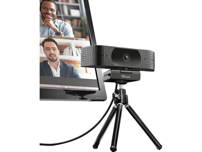 Trust Webcam Teza USB-Webcam mit 4K-Bildqualität, Autofokus und Stereomikrofonen