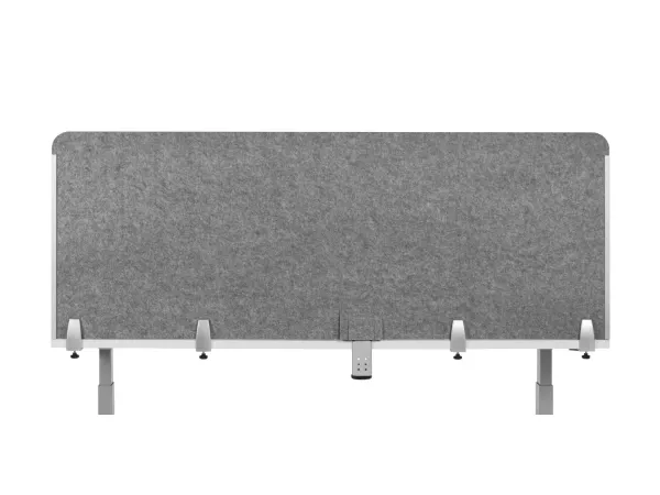 BakkerElkhuizen BE Safety Screen back, Lys grå, PET-filt, Plast, Grå, 1 stk, 1200 mm