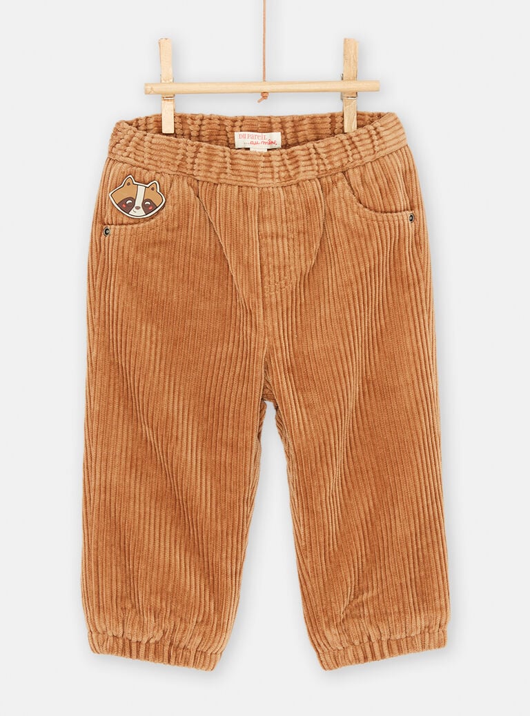 Pantalon uni et confortable pour bébé garçon