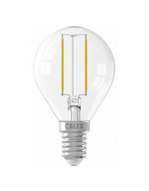 Calex Led Kogel Filament E14 P45 2w 250lm - Lichtbron - 1 15 g Warm Wit 1 stuk