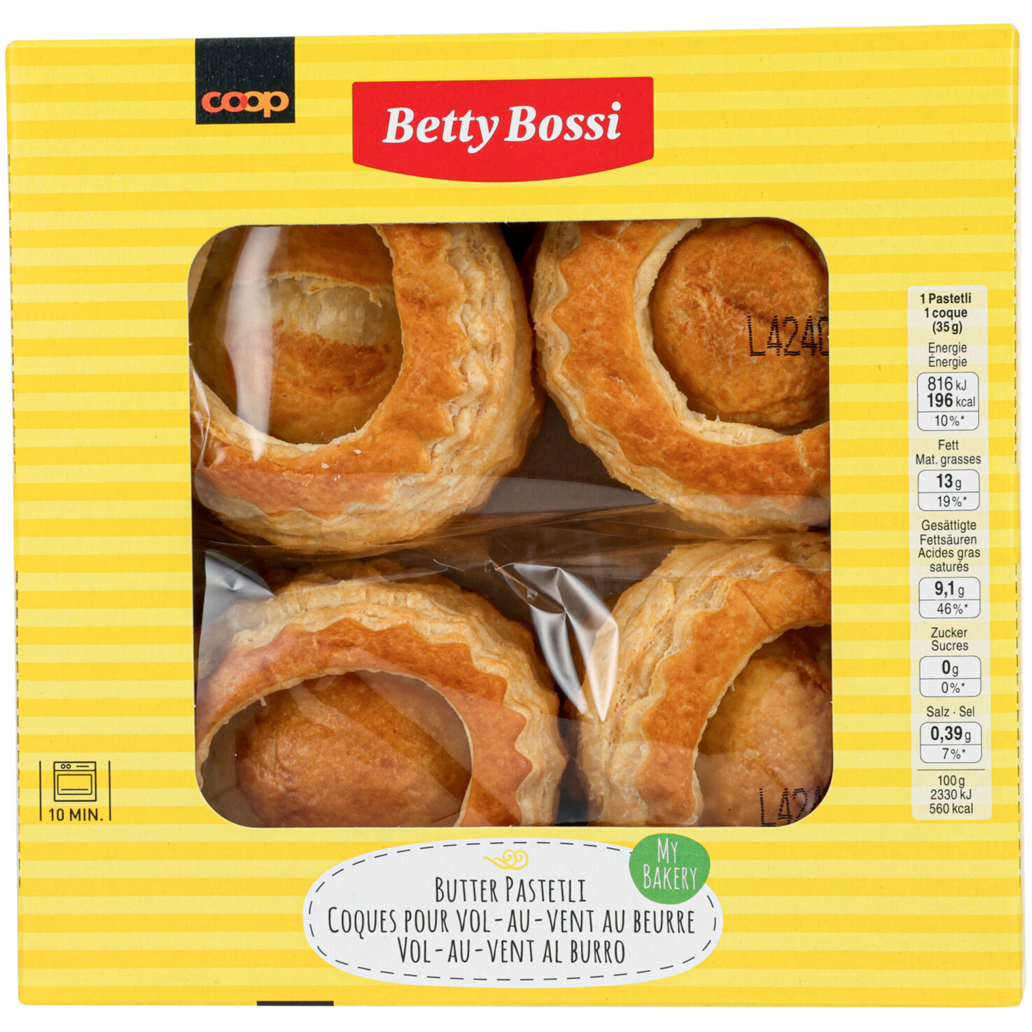 Betty Bossi Butterpastetli