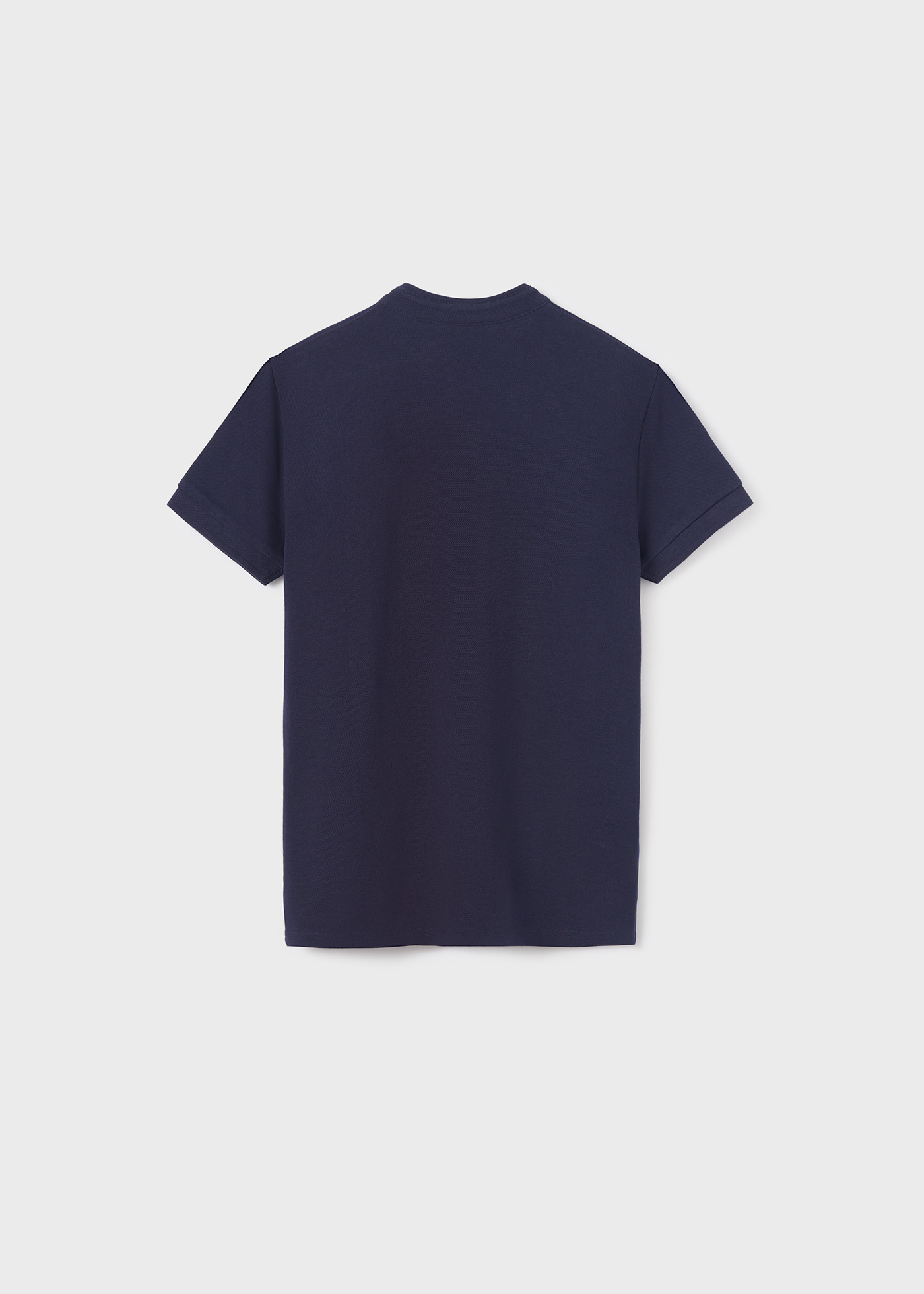 Camisa polo cor granito tamanho pequeno com gola mandarim
