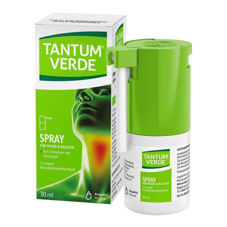 Tantum Verde 1,5 mg/ml Spray zur Anwendung in der Mundhöhle, 30 ml