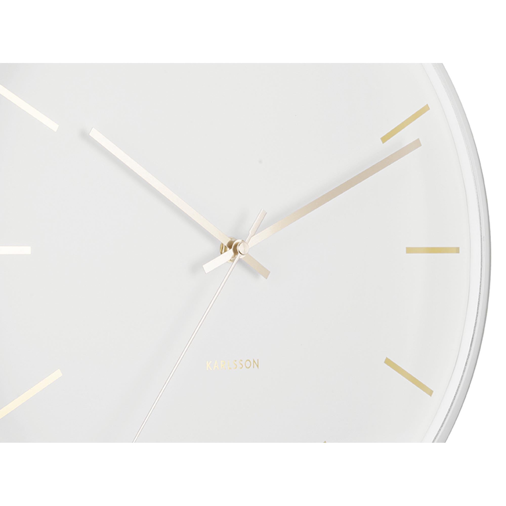 Karlsson - Wandklok Globe - Wit - Ã40cm