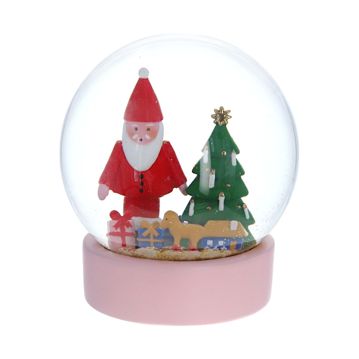 Boule à neige Père Noël et cadeaux  Petit toi