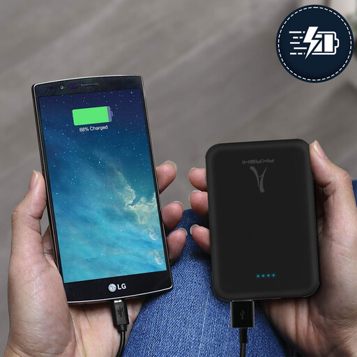 Powerbank Akshi 5000 mAh Carregamento Rápido 2.1a 2x USB