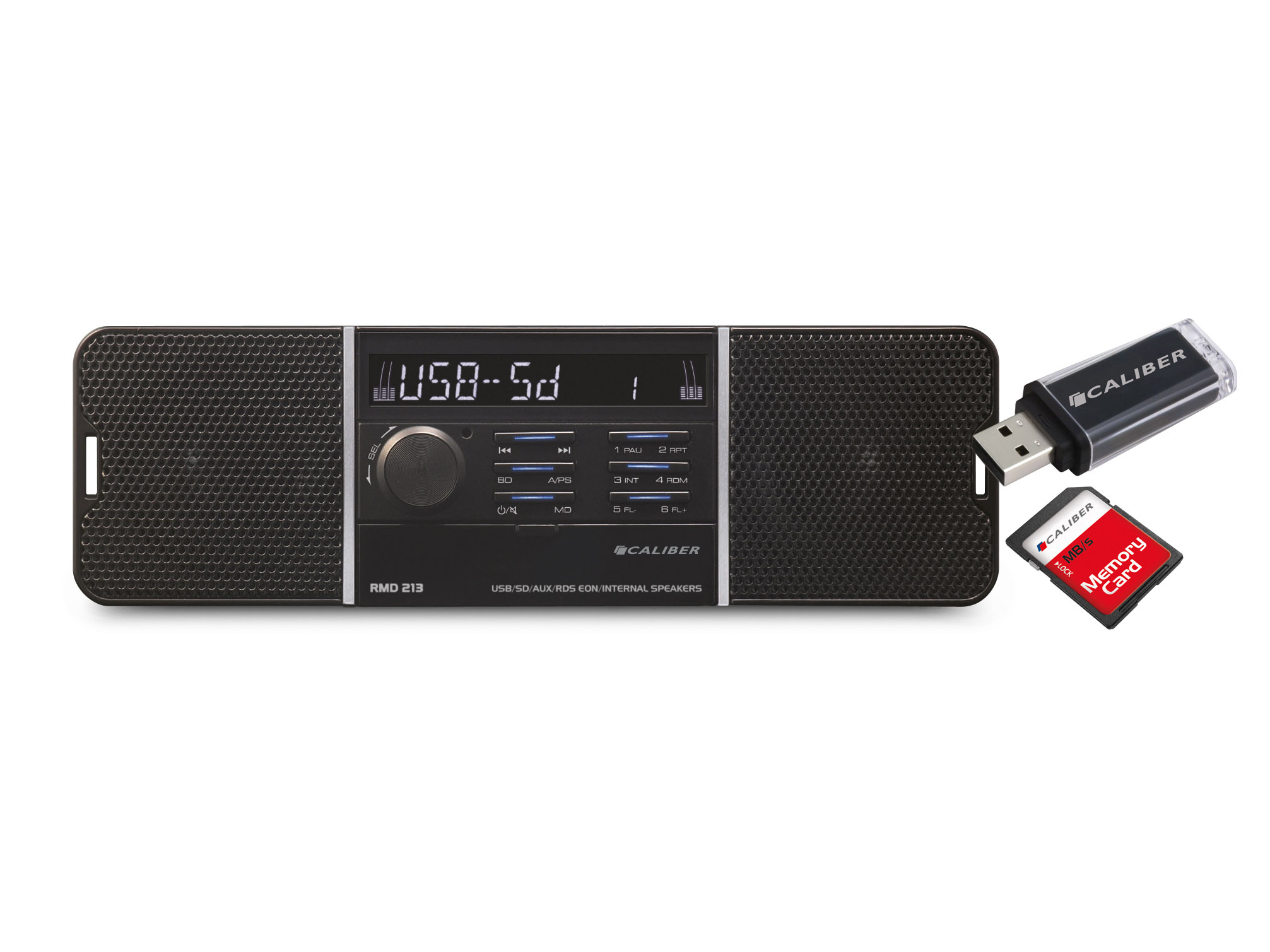 Autoradio Met FM, USD,SD en ingebouwde Speakers (RMD213)