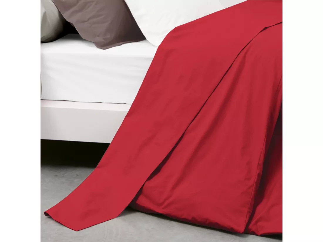 Drap plat uni 240x310 cm coton ALTO Garance