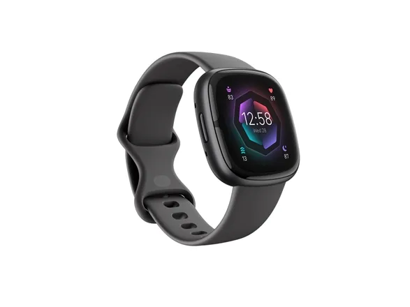 Fitbit Sense 2 - 40 mm - grafit - smart ur med bånd - grafit - håndledsstørrelse: up to 209 mm - NFC, Bluetooth