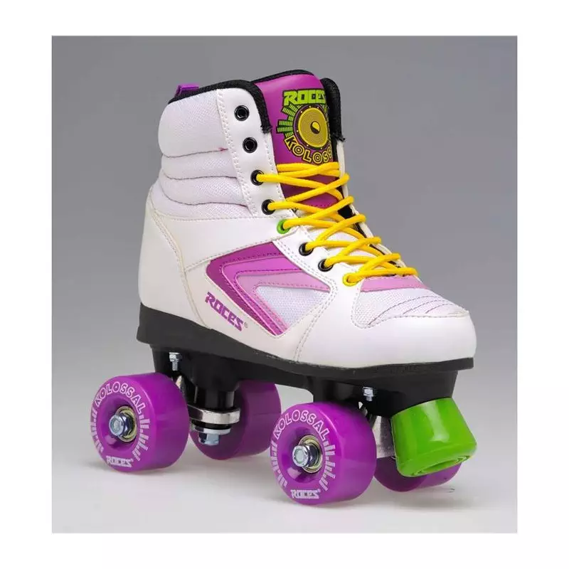Roller quad ROCES kolossal blanc/violet/jaune