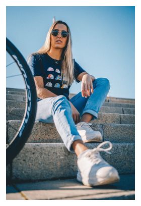 T-Shirt Unisexe Çois Casquettes Vintage Bleu