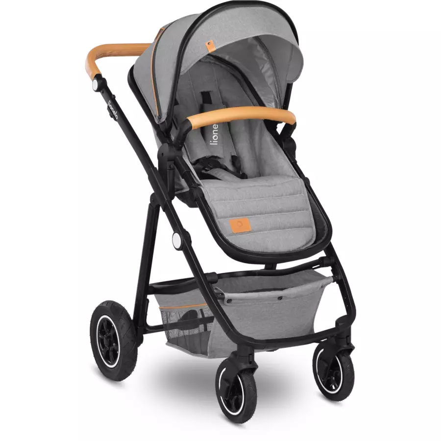 lionelo Kombikinderwagen Amber 2 in 1 Grey Stone