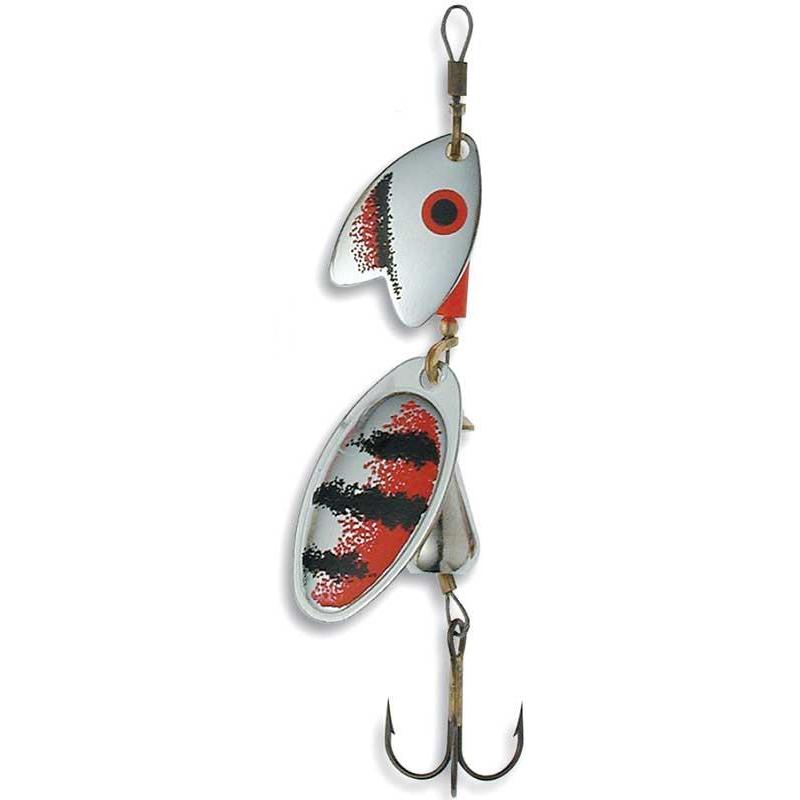 Cuiller Tournante Mepps Tandem Truite - Argent/Rouge/Noir