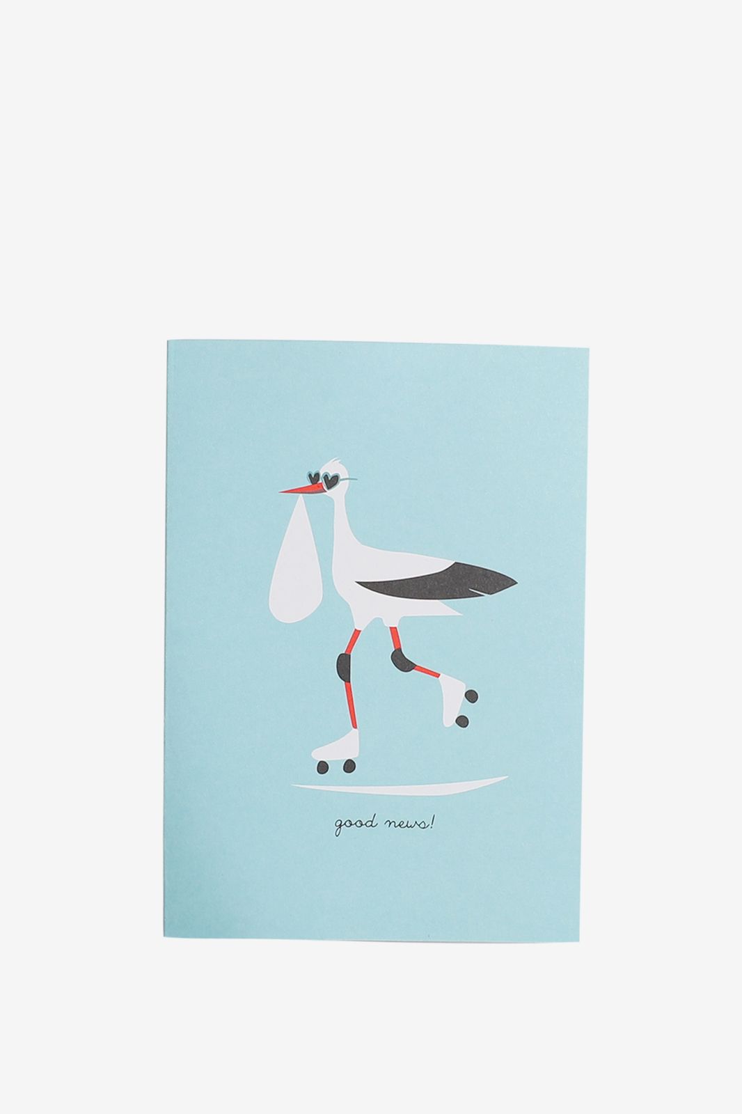 Wenskaart met kraamvogel