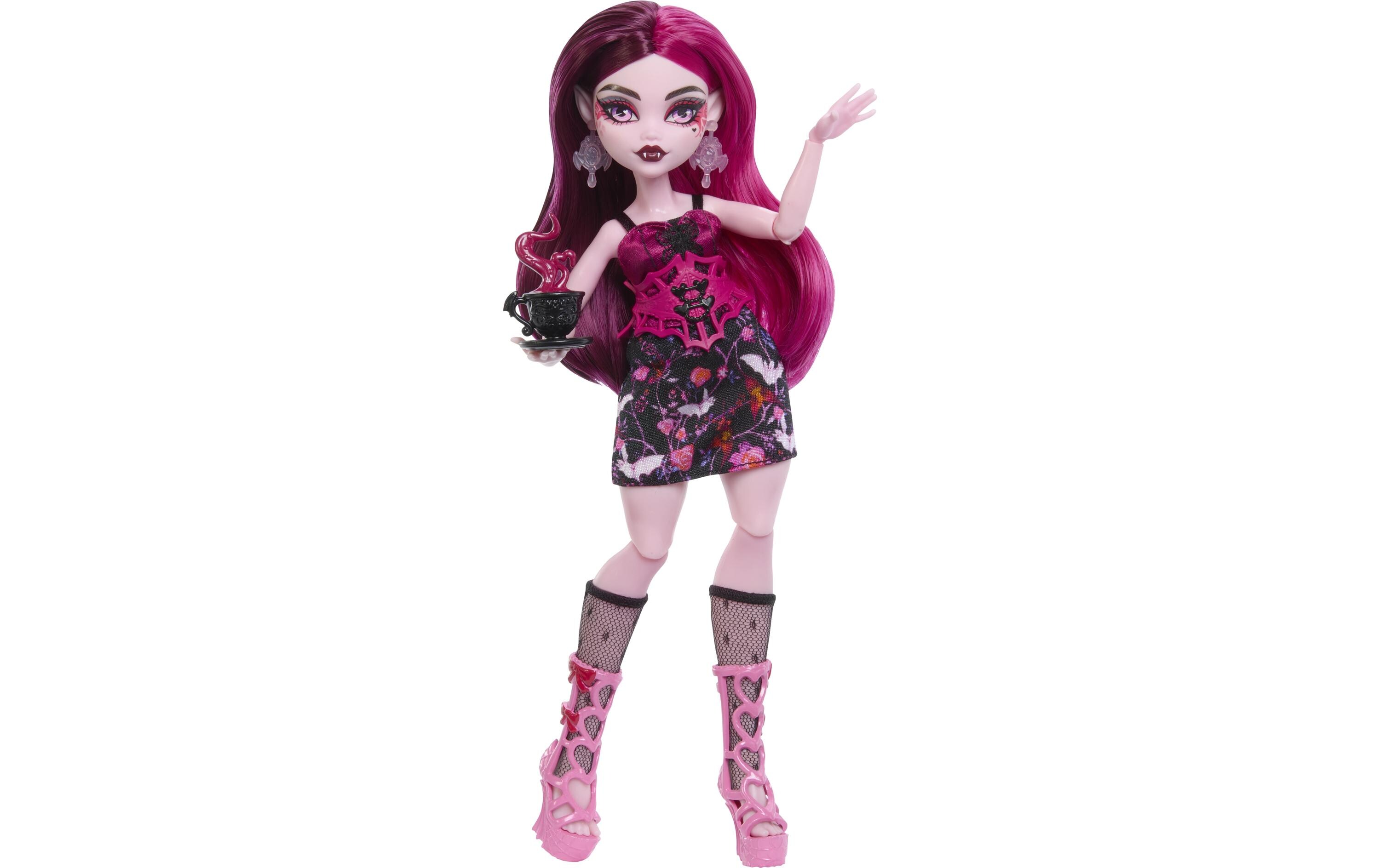 Puppe Verborgene Schätze Mysteries DraculauraSkulltimate Secrets Garden Mysteries Spielset, Draculaura Puppe mit mehr als 19 Überraschungen