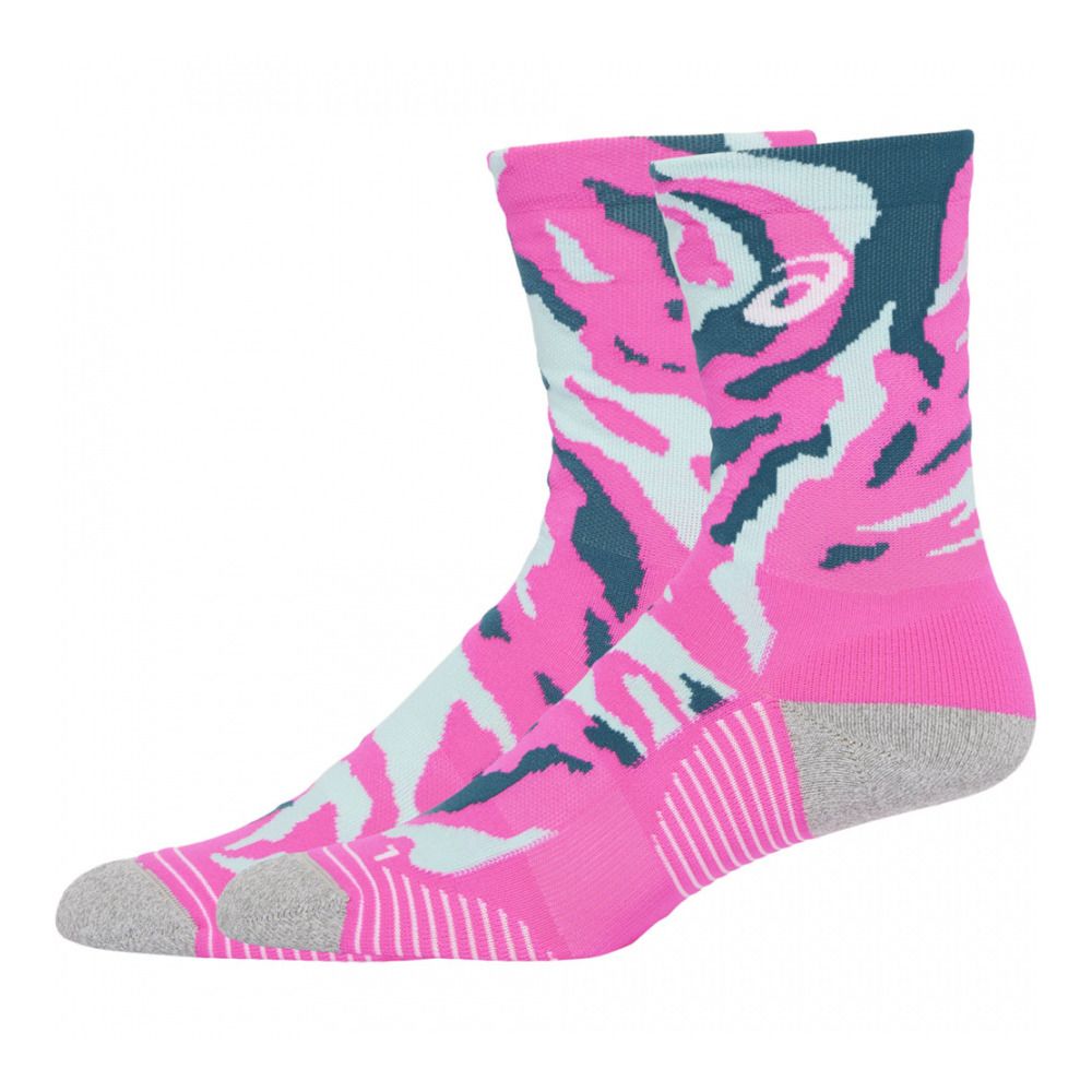 Asics COLOR CAMO RUN - Chaussettes gloomy sea/aquamarine/hot pink
