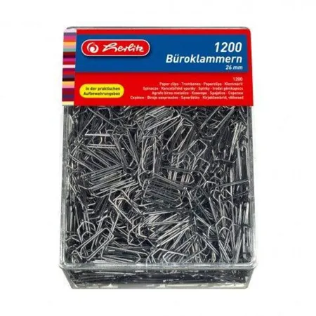 Herlitz Büroklammern 26mm verzinkt, 1.200 Stück