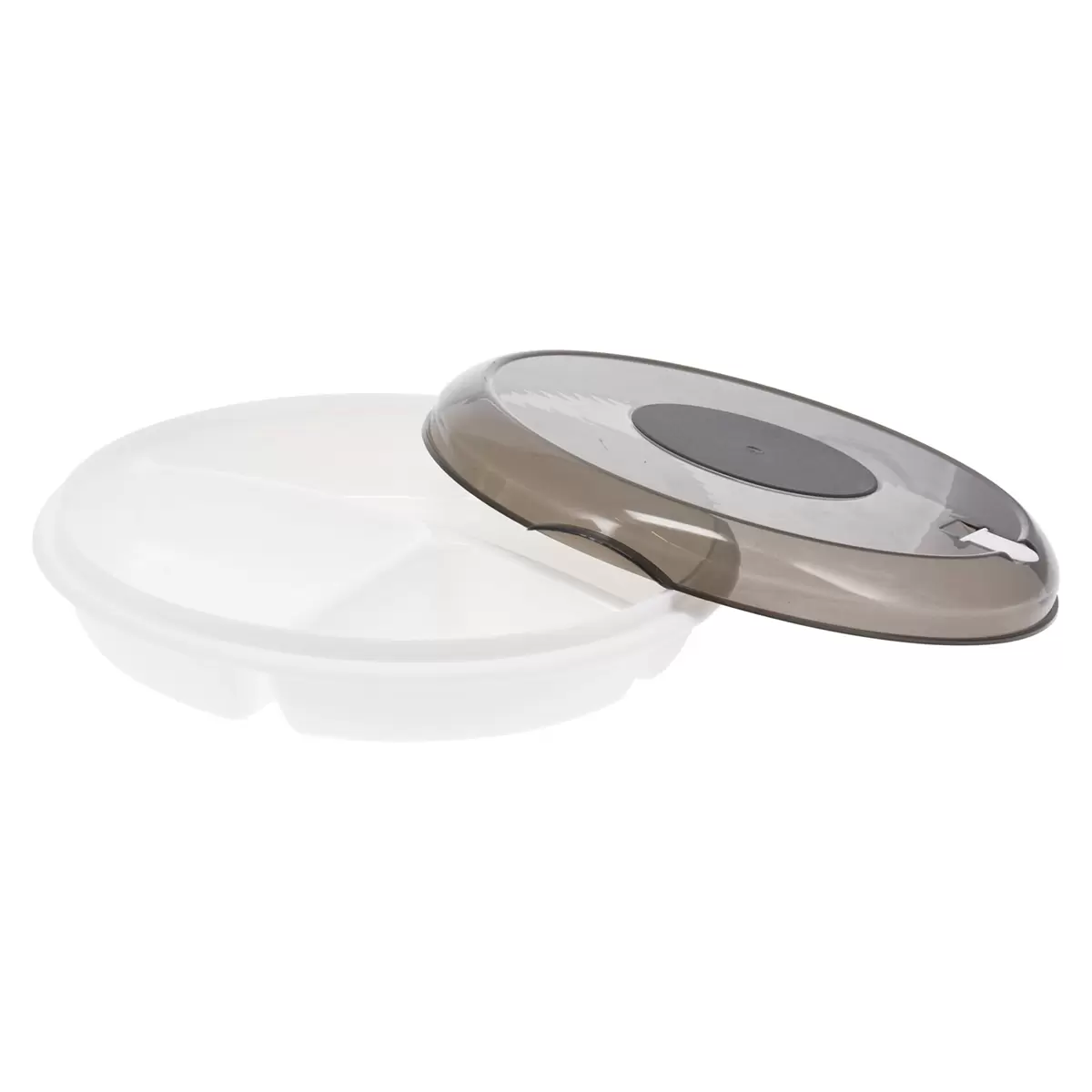 Mikrowellenteller Lisa transparent,weiss