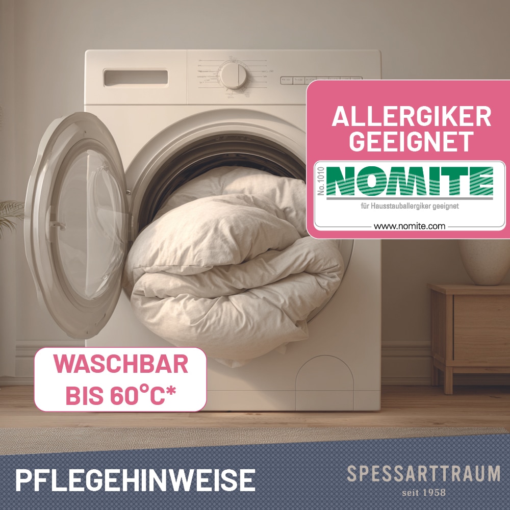 SPESSARTTRAUM 3-Kammer-Kopfkissen »Exklusiv, Kissen ist made in Germany« Füllung: 90Daunen10FedernKlasse1DownpasszertifiziertAussenkammern 1 Stk. tlg. gute Stützkraft, Seitenschläfer & Rückenschläfer