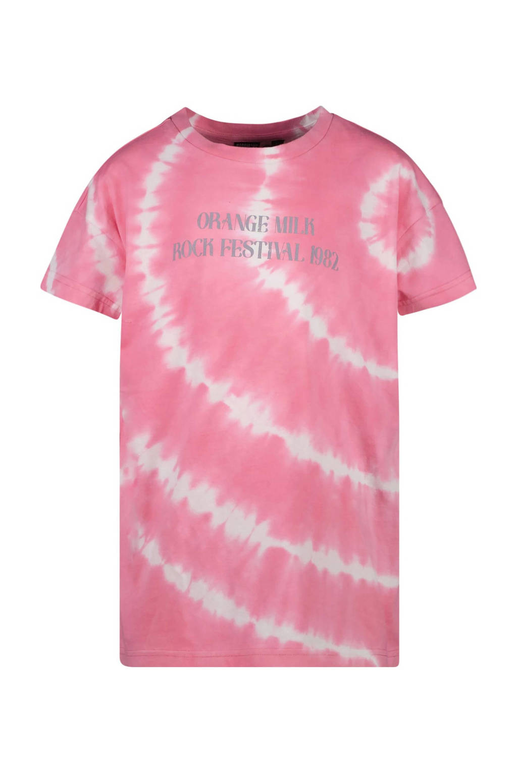 Cars tie-dye T-shirt KAJIA roze/wit