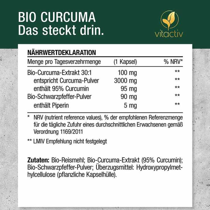 Curcuma 3000 Bio Kapseln, 60 St