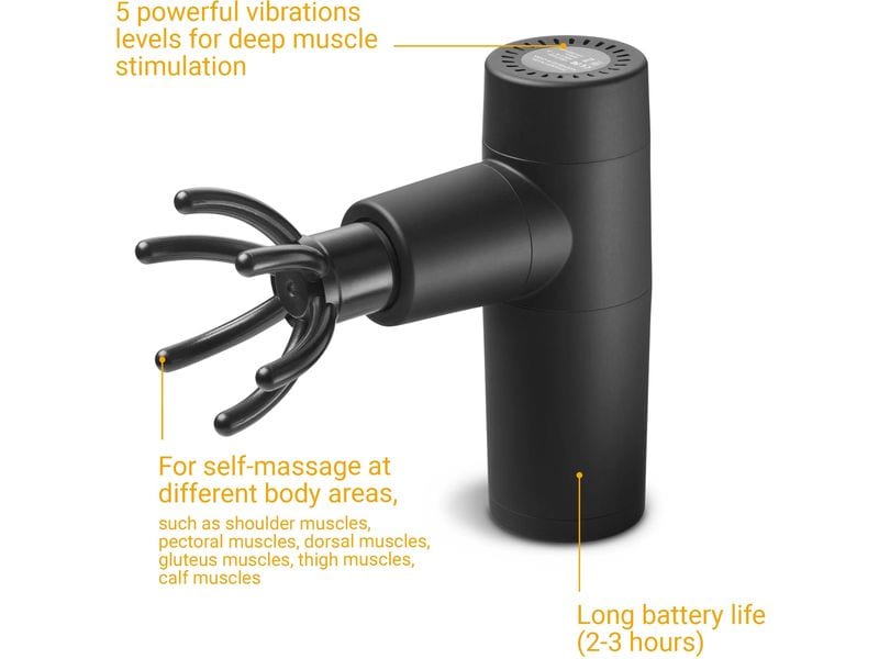 Medisana Massage Pistole MG150 Massagepistole mit 5 Vibrationsstufen