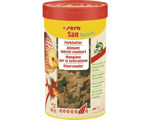Kleurvoer sera San Nature 250 ml