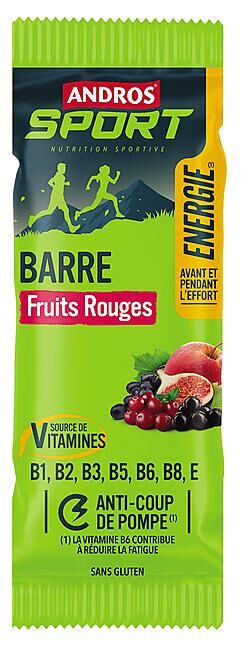 ANDROS SPORT - BARRES ENERGIE FRUITS ROUGES