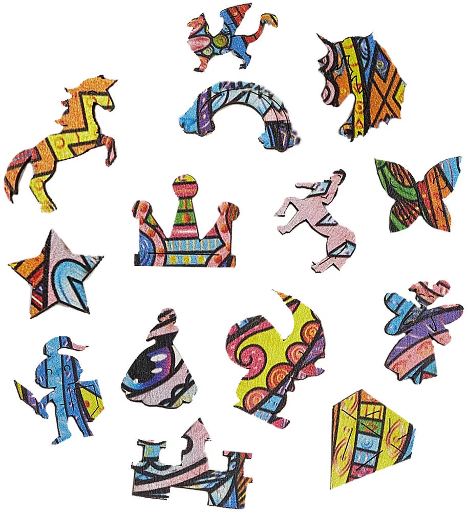 LA LICORNE FEERIQUE - PUZZLE EN BOIS