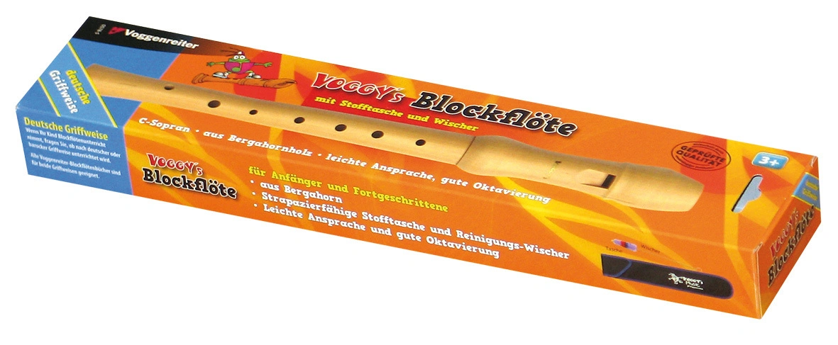 Blockflöte VOGGY mit deutscher Griffweise aus Holz