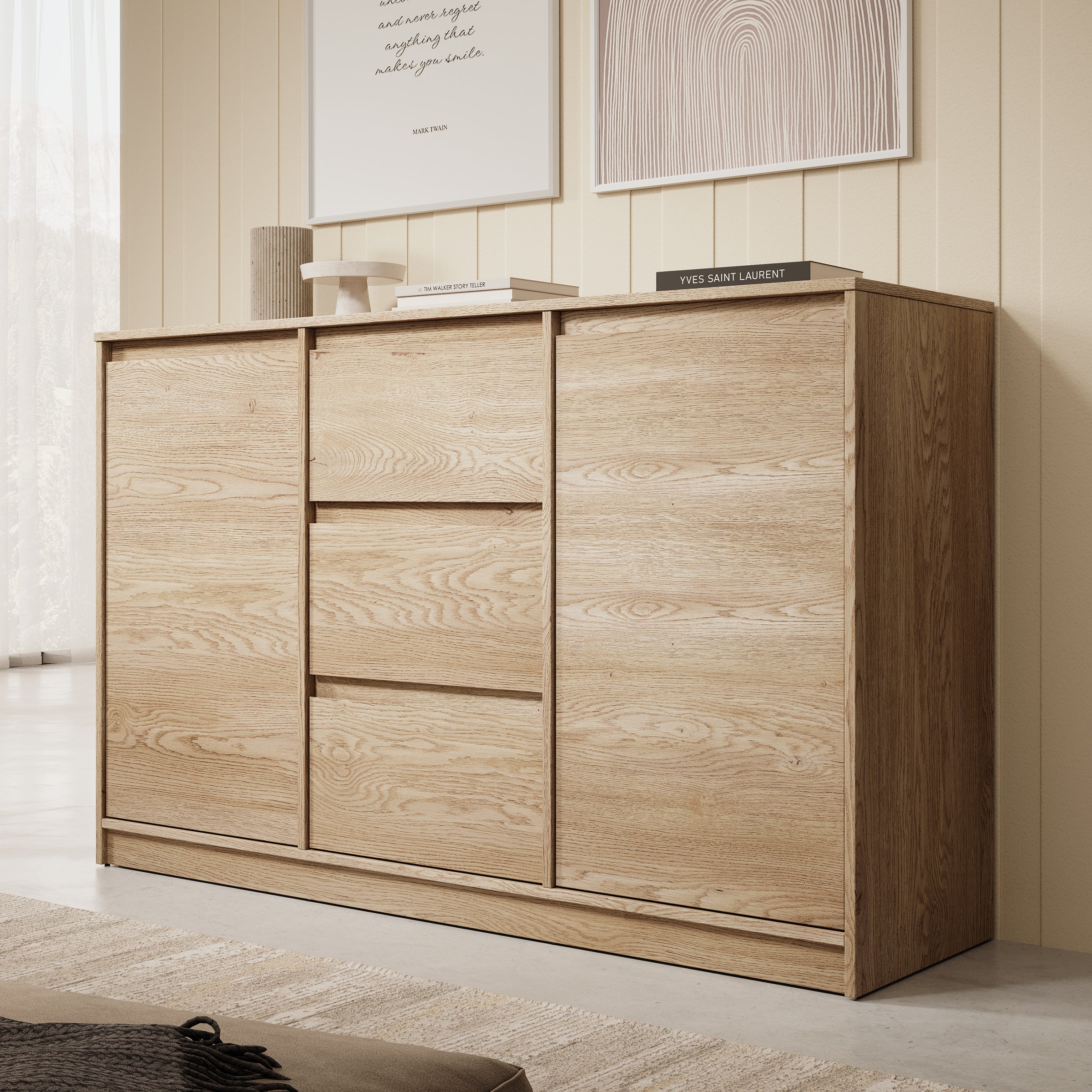 Cuarto - Dressoir - Eiken - 138x40x87 cm