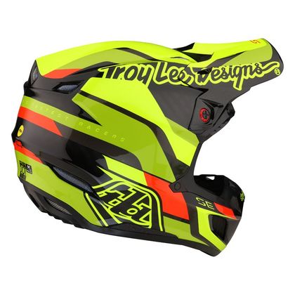 Casque cross TroyLee design SE5 ECE CARBON OMEGA MIPS 2023 - Noir / Jaune