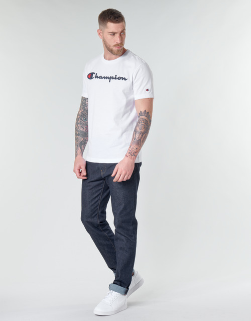 Champion - COTTON ATHLETIC JERSEY COMBED - Blanc