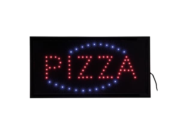 Securit® tofarvet LED-pizzaskilt