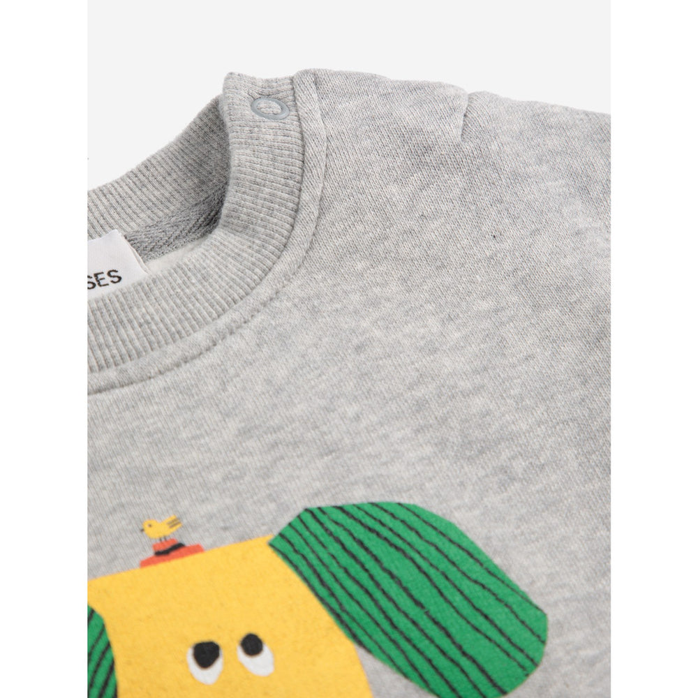 Køb Bobo Choses Heather Grey Happy Dog Sweatshirt