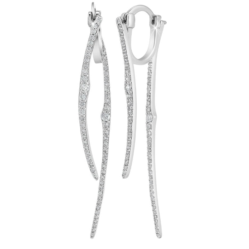 Boucles d'oreilles - Laiton & zirconium