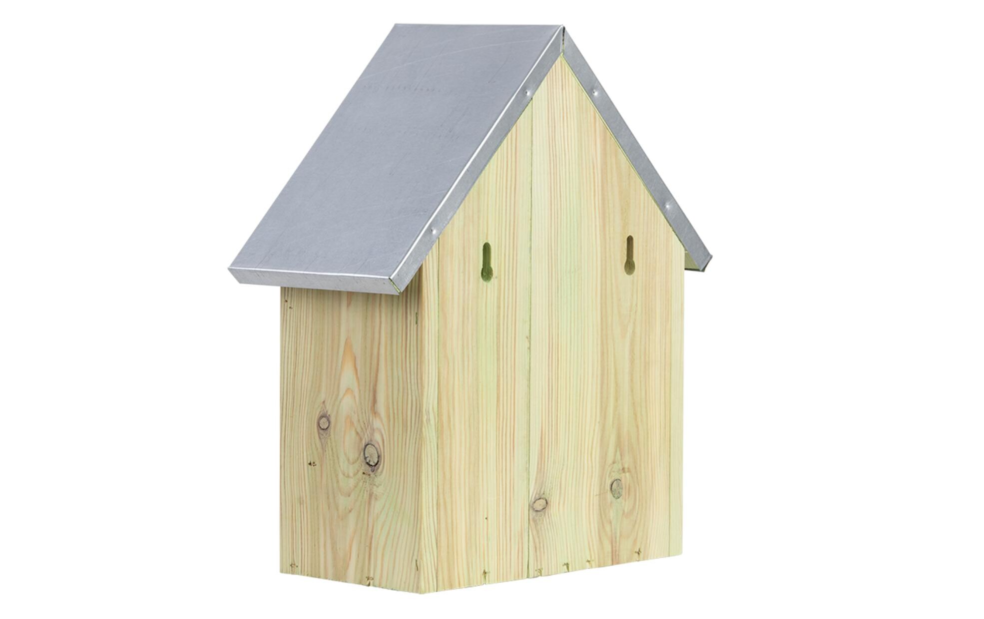 Insektenhotel LInsektenhaus auf Kiefernholz