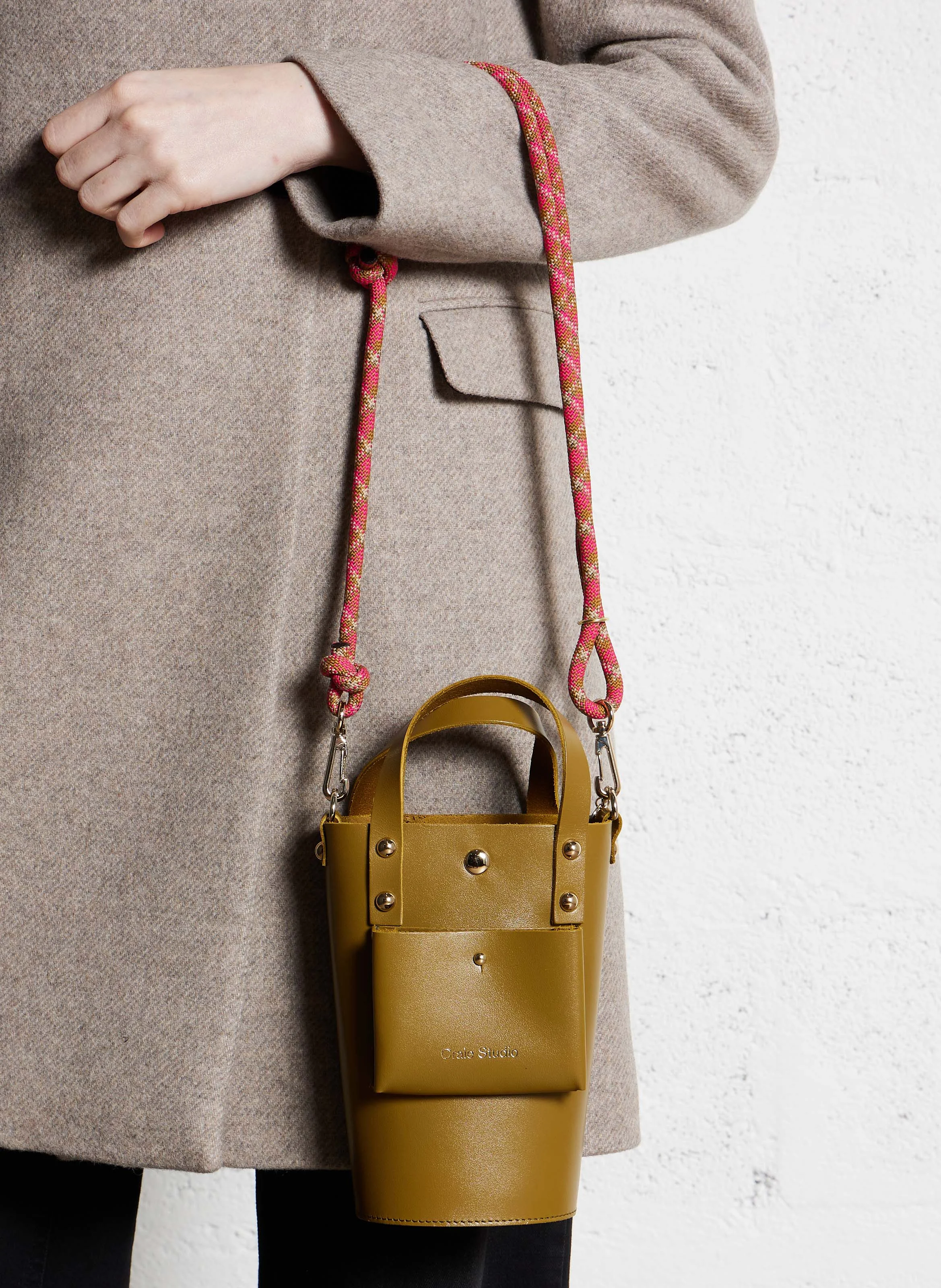 NONO - Sac seau en cuir | Kaki