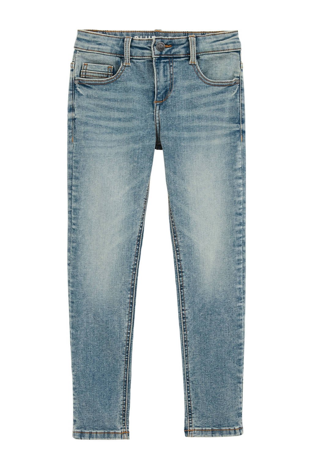 WE Fashion Blue Ridge waist slim fit jeans light blue denim
