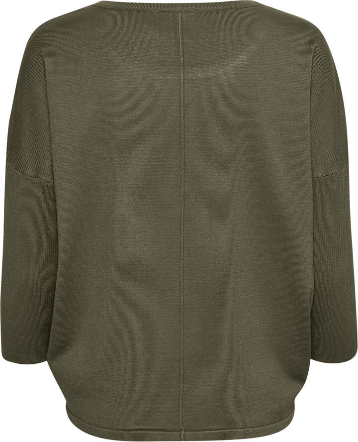 Saint Tropez A2561, MilaSZ R-Neck Pullover Army green melange