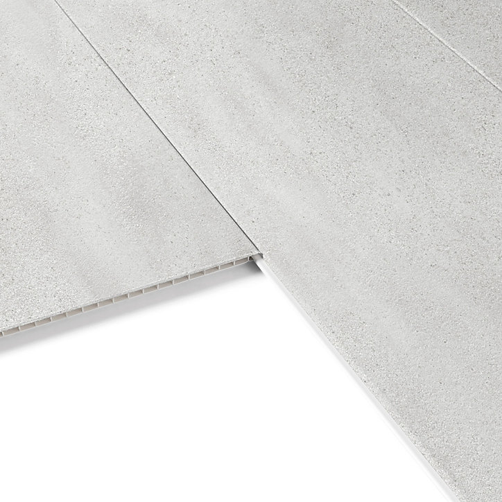 Lambris PVC Dumaclip pierre gris mat 25 x 120 cm