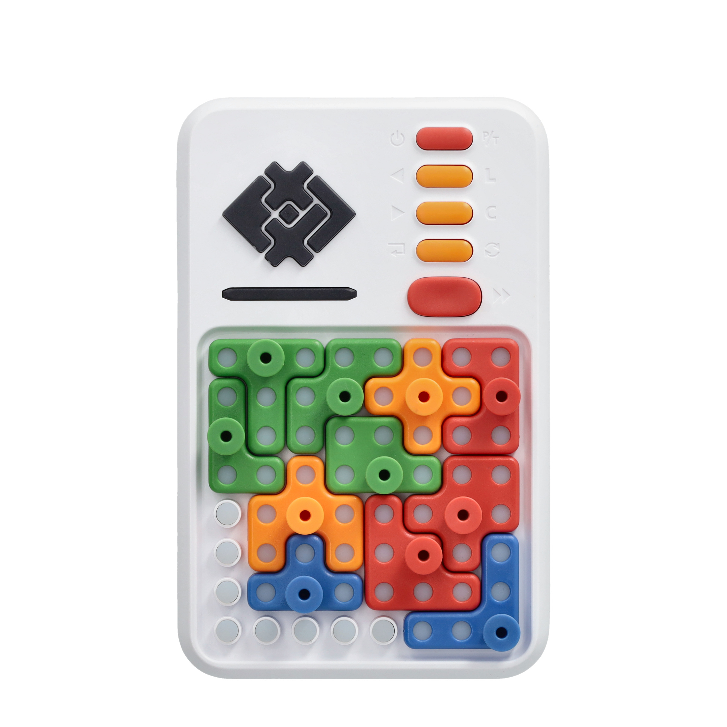 (17-tlg. Set) Super Blocks Spiel Blockbaustein Puzzle Kinder Lern Spielzeug Gehirn Training (Batteriebetrieben) - Bunt